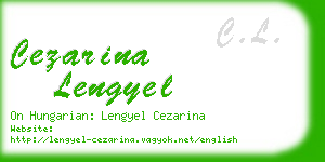 cezarina lengyel business card